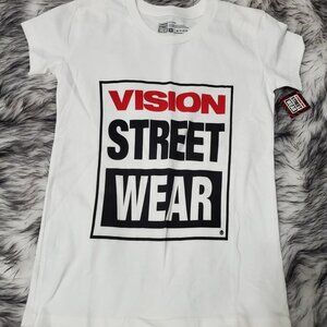 Vision Street Wear Skater T-Shirt White Size Small